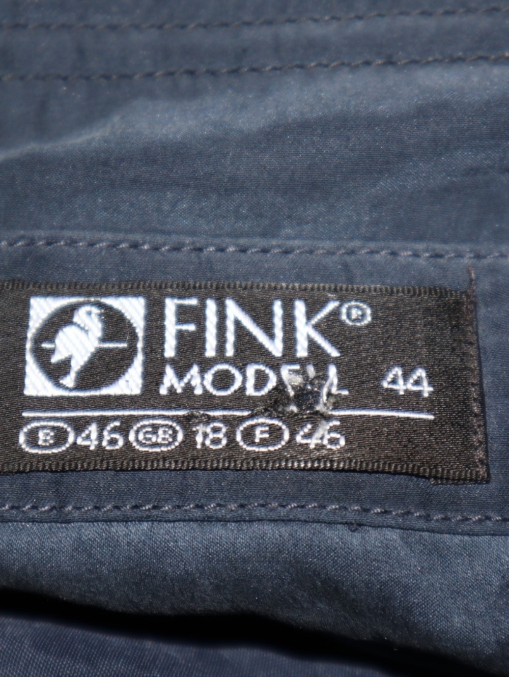 Fink Modell Grey Silk Buttoned Up Dress Midi Size 46 US 14 - Picture 9 of 10